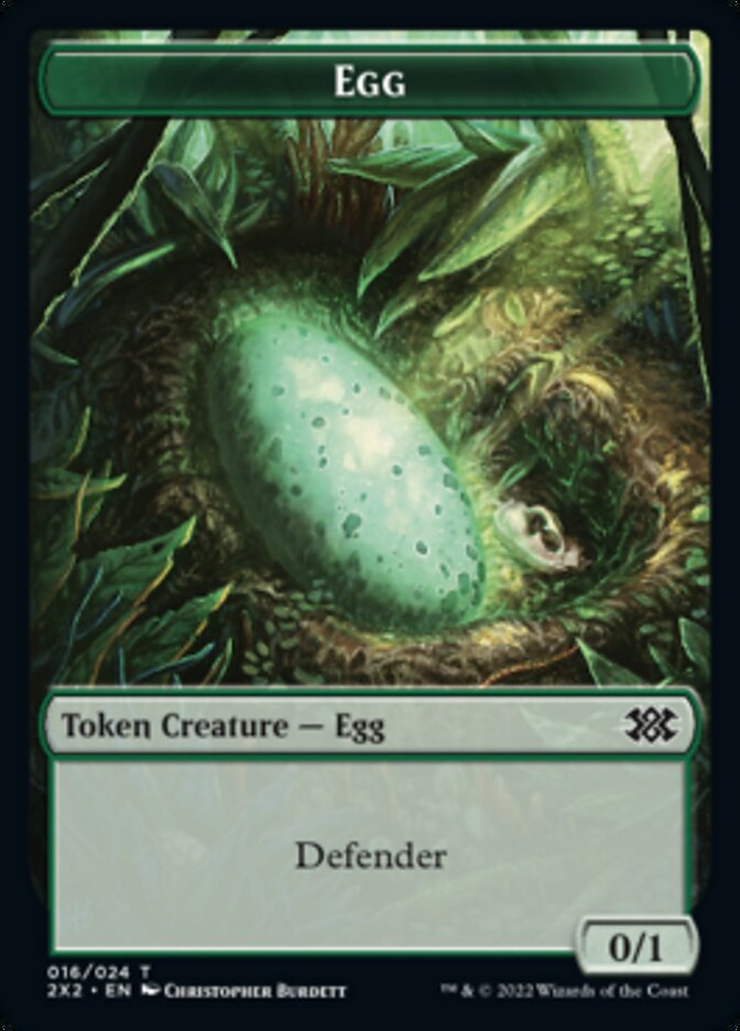 Egg // Angel Double-sided Token [Double Masters 2022 Tokens] | PLUS EV GAMES 