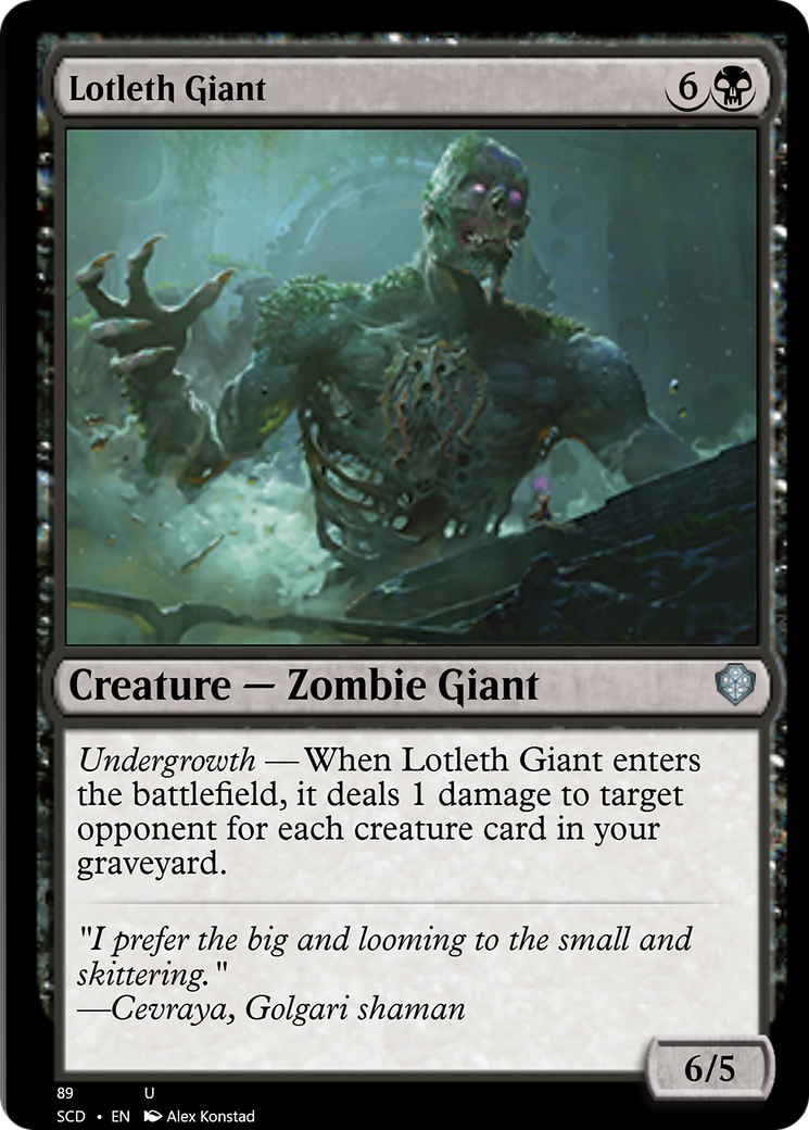 Lotleth Giant [Starter Commander Decks] | PLUS EV GAMES 