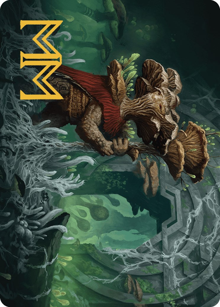 Tendril of the Mycotyrant Art Card (Gold-Stamped Signature) [The Lost Caverns of Ixalan Art Series] | PLUS EV GAMES 