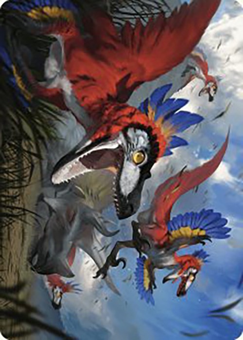 Wrathful Raptors Art Card [The Lost Caverns of Ixalan Art Series] | PLUS EV GAMES 