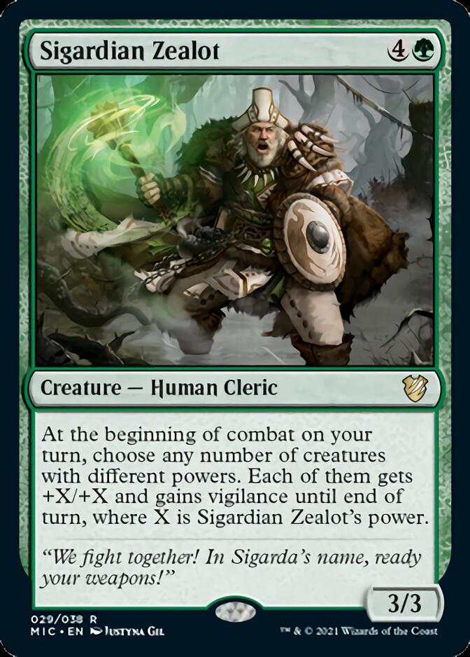 Sigardian Zealot [Innistrad: Midnight Hunt Commander] | PLUS EV GAMES 