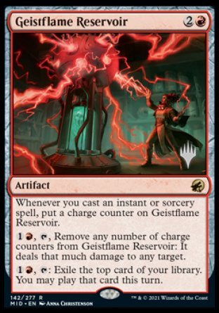 Geistflame Reservoir (Promo Pack) [Innistrad: Midnight Hunt Promos] | PLUS EV GAMES 