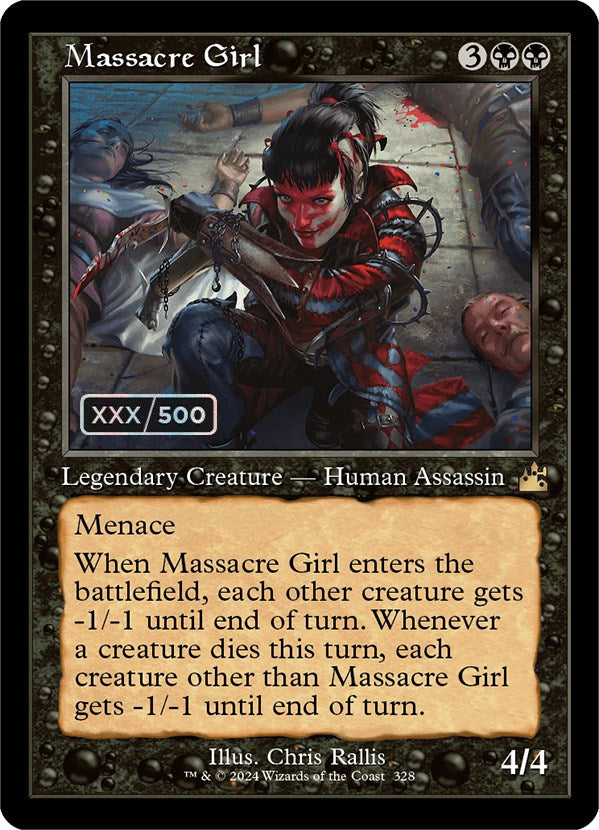 Massacre Girl (Retro) (Serialized) [Ravnica Remastered] | PLUS EV GAMES 