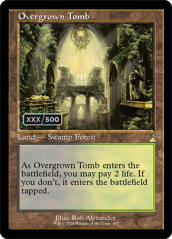 Overgrown Tomb (Retro) (Serialized) [Ravnica Remastered] | PLUS EV GAMES 