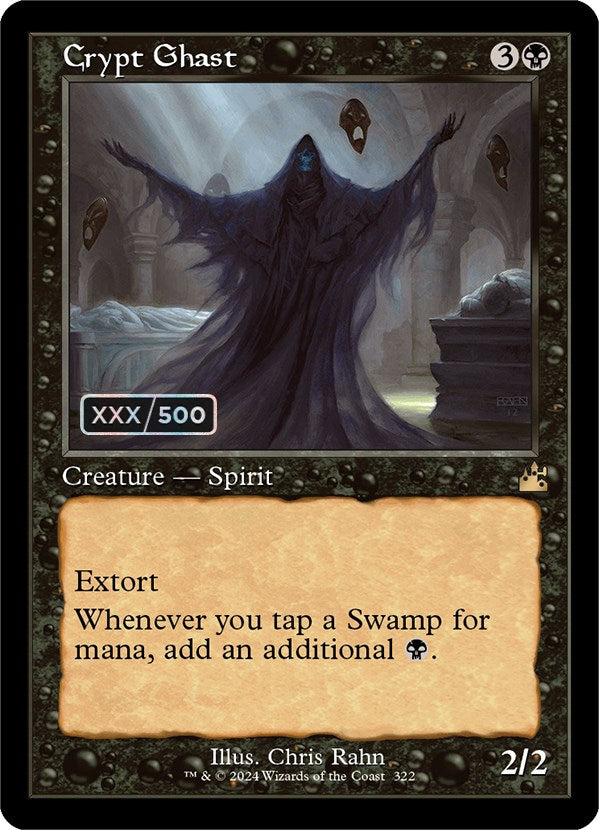 Crypt Ghast (Retro) (Serialized) [Ravnica Remastered] | PLUS EV GAMES 