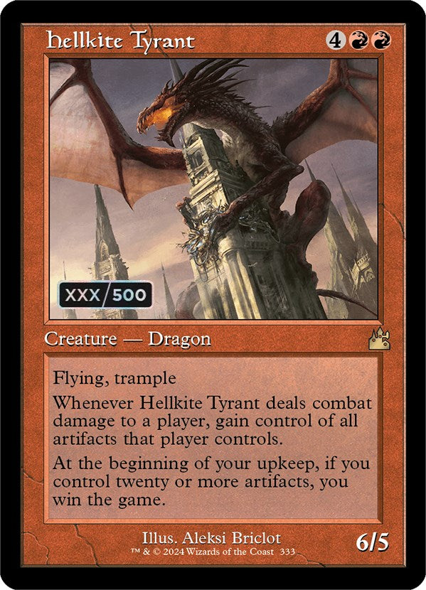 Hellkite Tyrant (Retro) (Serialized) [Ravnica Remastered] | PLUS EV GAMES 