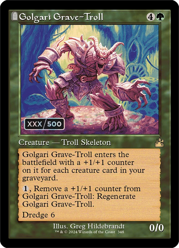 Golgari Grave-Troll (Retro) (Serialized) [Ravnica Remastered] | PLUS EV GAMES 