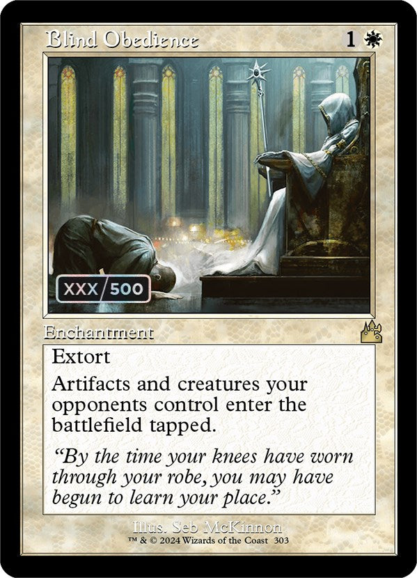 Blind Obedience (Retro) (Serialized) [Ravnica Remastered] | PLUS EV GAMES 