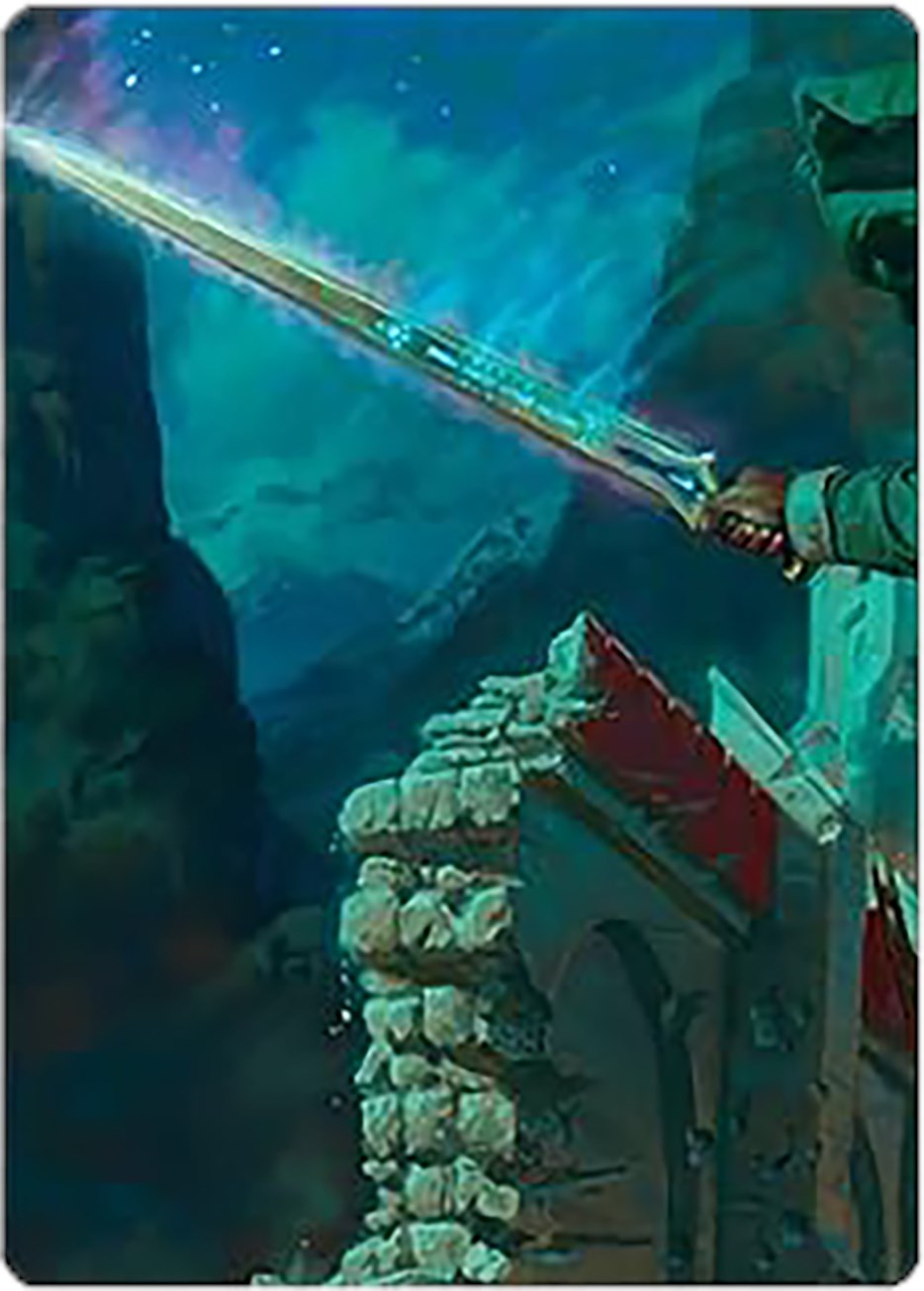 Anduril, Narsil Reforged Art Card [The Lord of the Rings: Tales of Middle-earth Art Series] | PLUS EV GAMES 