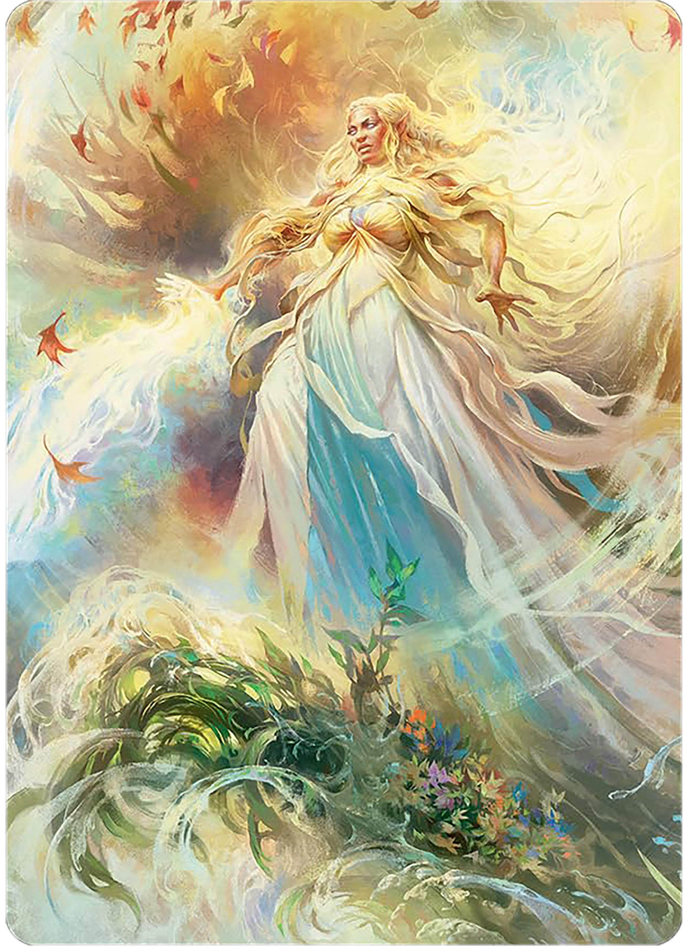 Galadriel, Light of Valinor Art Card [The Lord of the Rings: Tales of Middle-earth Art Series] | PLUS EV GAMES 