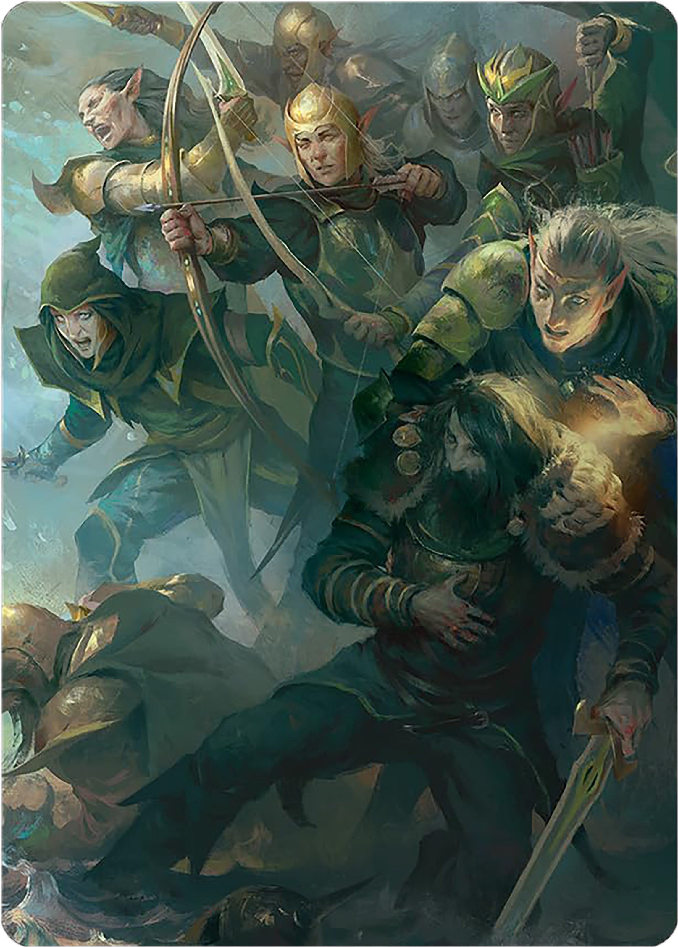 Galadhrim Brigade Art Card [The Lord of the Rings: Tales of Middle-earth Art Series] | PLUS EV GAMES 