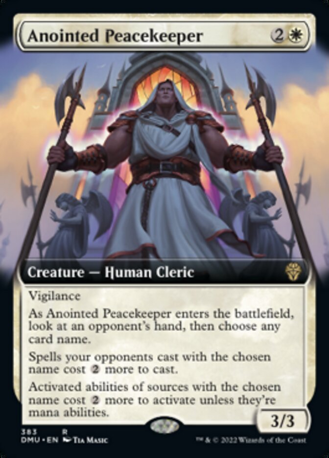 Anointed Peacekeeper (Extended Art) [Dominaria United] | PLUS EV GAMES 