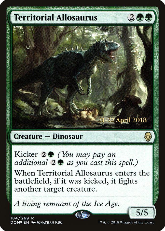 Territorial Allosaurus  [Dominaria Prerelease Promos] | PLUS EV GAMES 