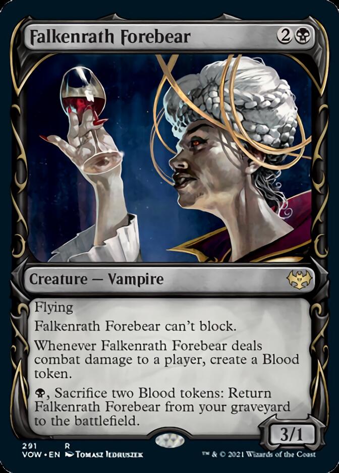 Falkenrath Forebear (Showcase Fang Frame) [Innistrad: Crimson Vow] | PLUS EV GAMES 