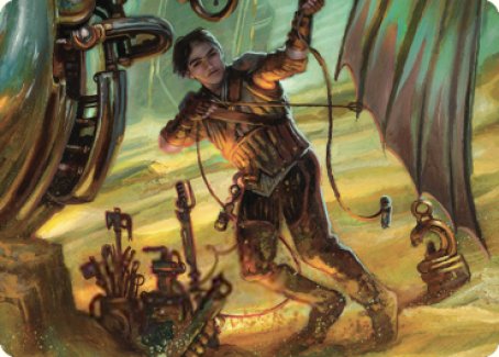 Mishra, Excavation Prodigy Art Card [The Brothers' War Art Series] | PLUS EV GAMES 
