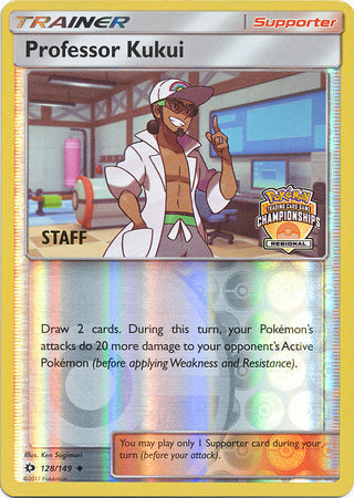 Professor Kukui (128/149) (Regional Championship Promo Staff) [Sun & Moon: Base Set] | PLUS EV GAMES 