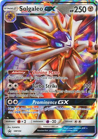 Solgaleo GX (SM104) (Jumbo Card) [Sun & Moon: Black Star Promos] | PLUS EV GAMES 