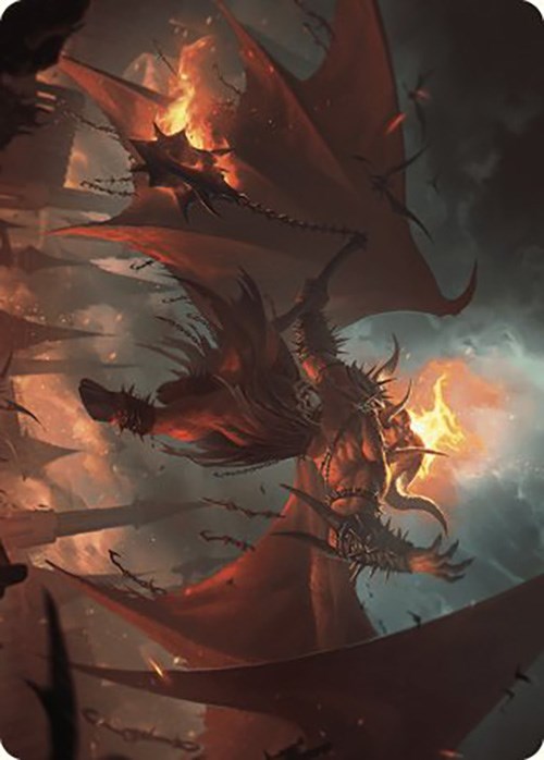 Rakdos, Patron of Chaos Art Card (22/49) [Murders at Karlov Manor Art Series] | PLUS EV GAMES 