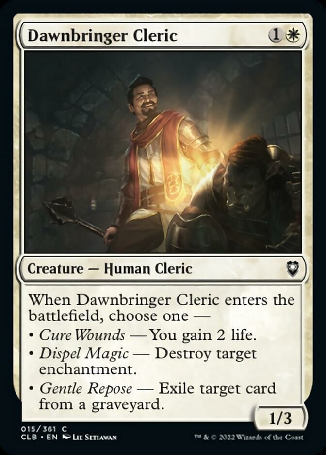 Dawnbringer Cleric [Commander Legends: Battle for Baldur's Gate] | PLUS EV GAMES 