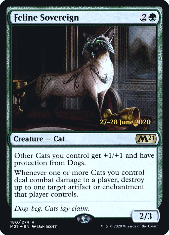 Feline Sovereign  [Core Set 2021 Prerelease Promos] | PLUS EV GAMES 