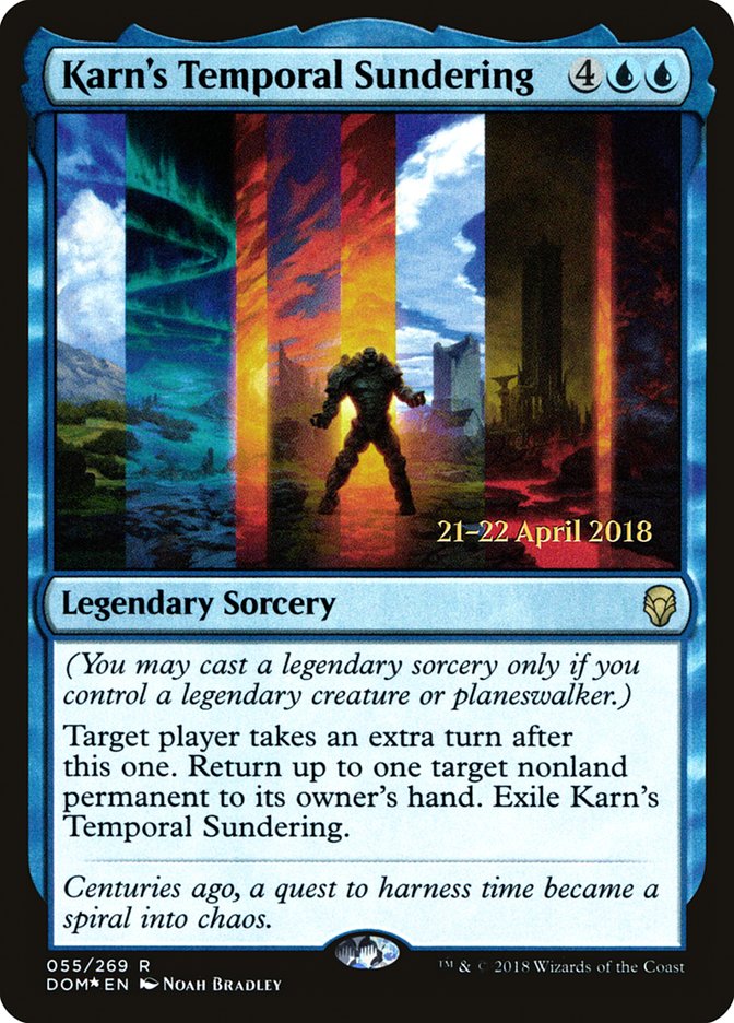 Karn's Temporal Sundering  [Dominaria Prerelease Promos] | PLUS EV GAMES 