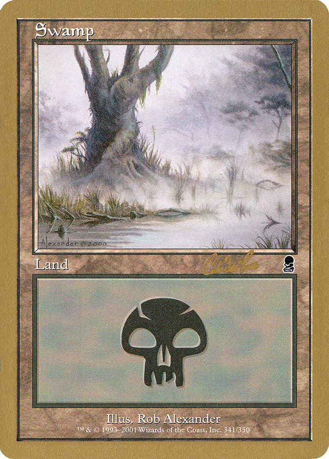 Swamp (cr341) (Carlos Romao) [World Championship Decks 2002] | PLUS EV GAMES 