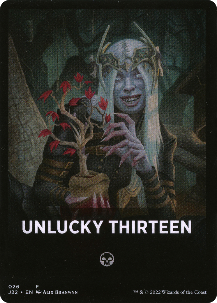 Unlucky Thirteen Theme Card [Jumpstart 2022 Front Cards] | PLUS EV GAMES 