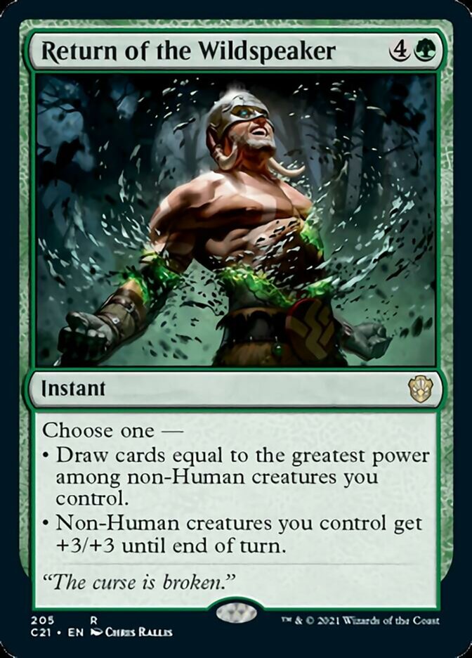 Return of the Wildspeaker [Commander 2021] | PLUS EV GAMES 