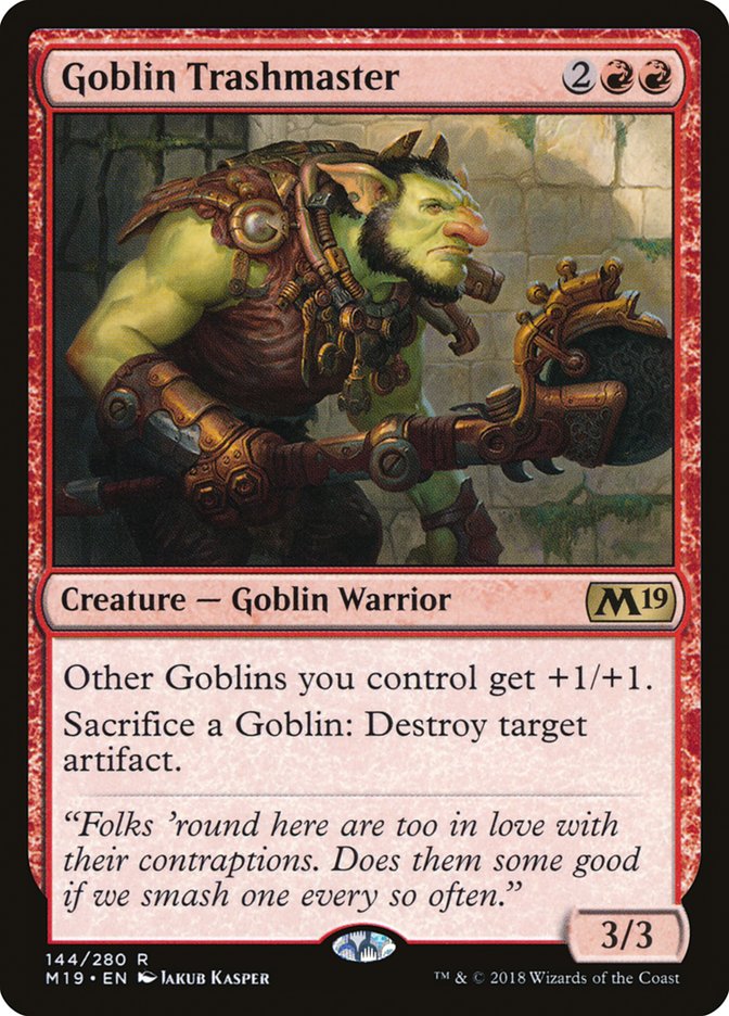 Goblin Trashmaster [Core Set 2019] | PLUS EV GAMES 