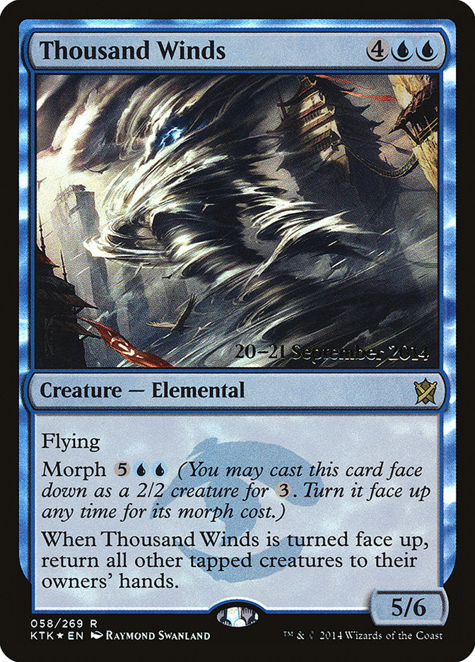 Thousand Winds  [Khans of Tarkir Prerelease Promos] | PLUS EV GAMES 