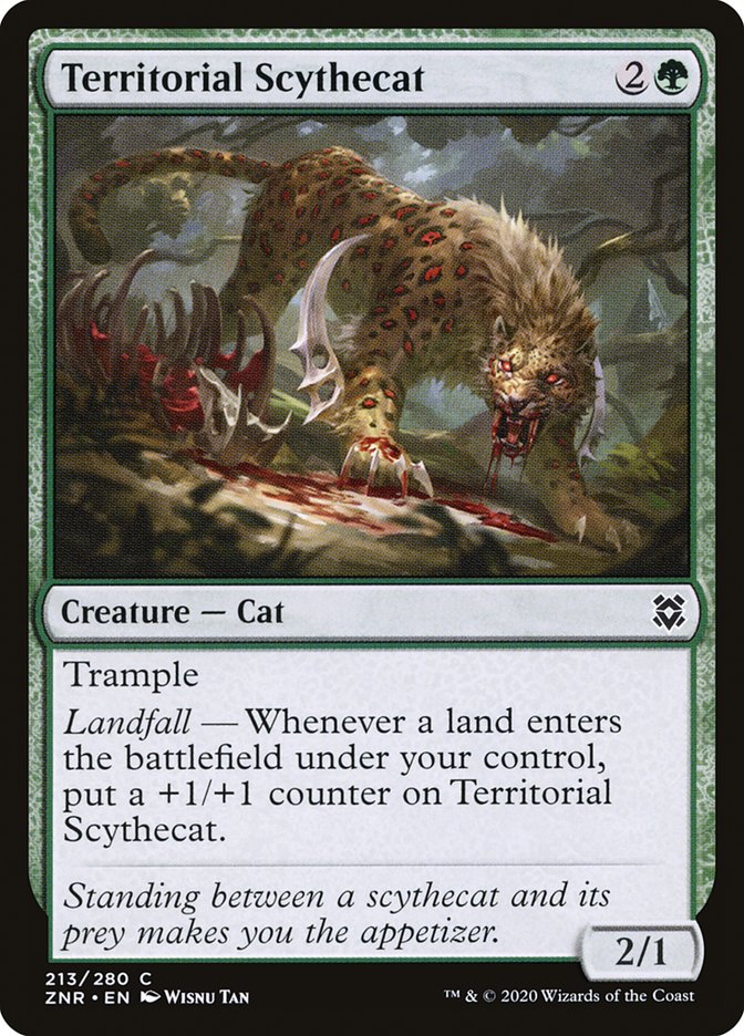 Territorial Scythecat [Zendikar Rising] | PLUS EV GAMES 