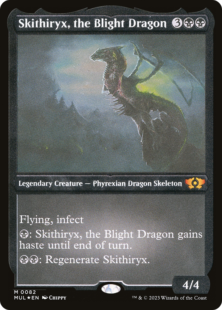 Skithiryx, the Blight Dragon (Foil Etched) [Multiverse Legends] | PLUS EV GAMES 