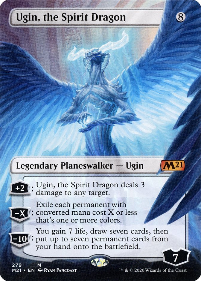 Ugin, the Spirit Dragon (Extended) (279) [Core Set 2021] | PLUS EV GAMES 