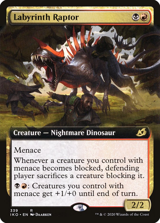 Labyrinth Raptor (Extended Art) [Ikoria: Lair of Behemoths] | PLUS EV GAMES 