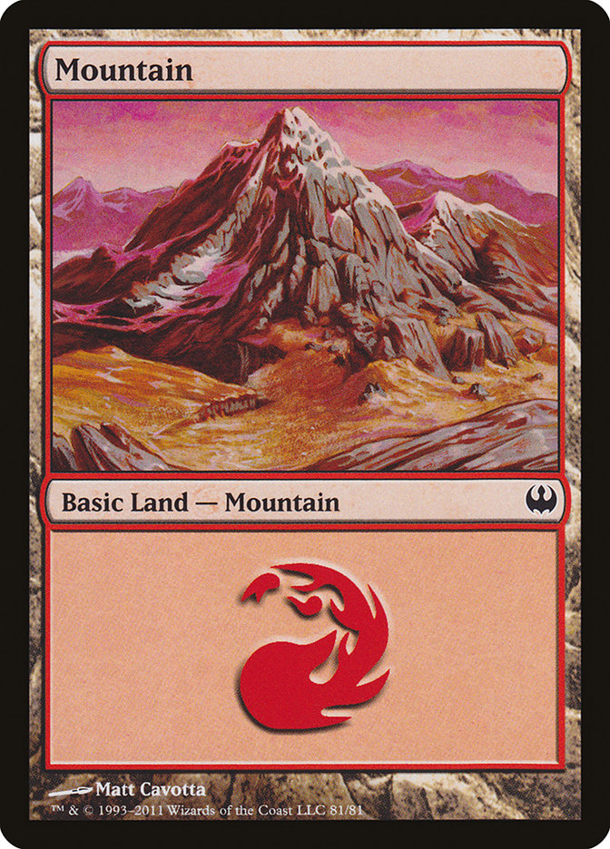 Mountain (81) [Duel Decks: Knights vs. Dragons] | PLUS EV GAMES 