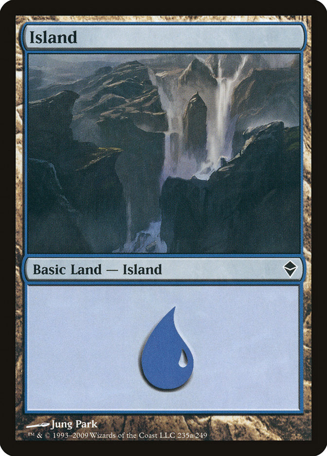 Island (235a) [Zendikar] | PLUS EV GAMES 