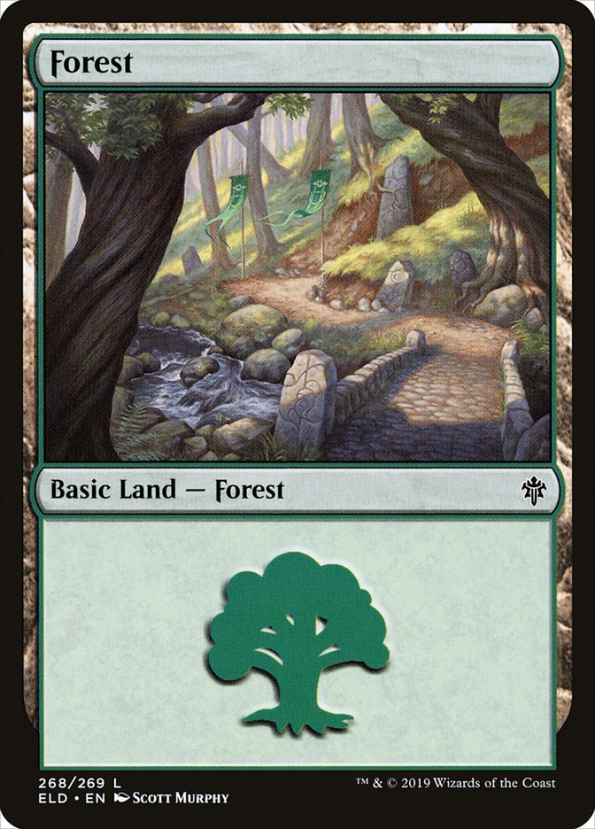 Forest (268) [Throne of Eldraine] | PLUS EV GAMES 