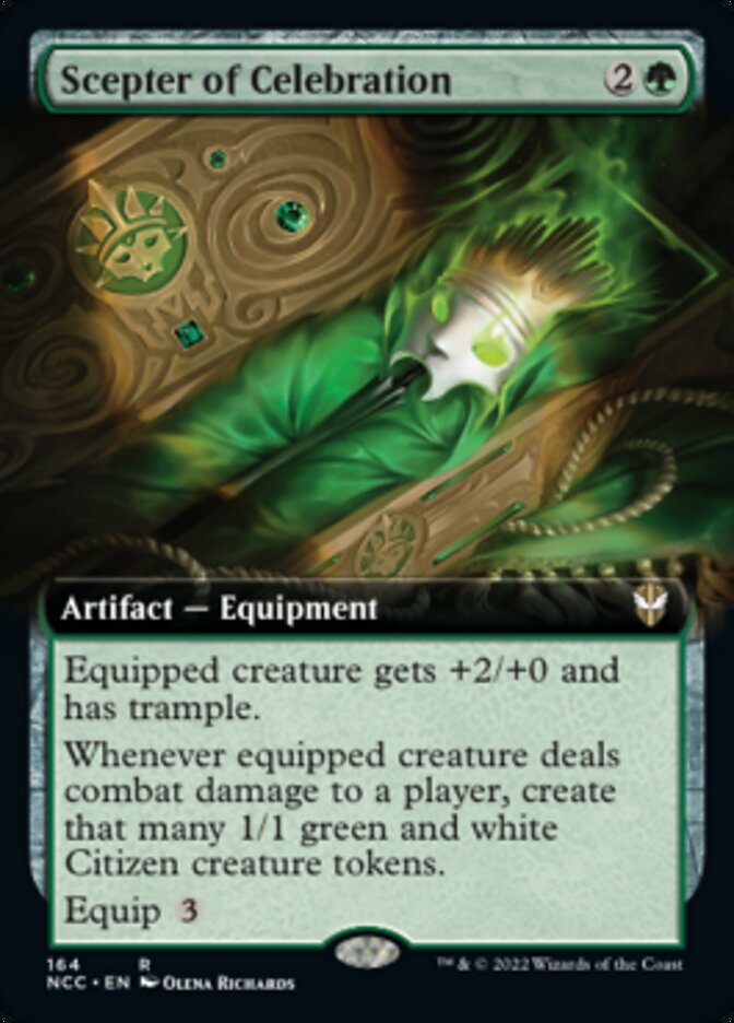 Scepter of Celebration (Extended Art) [Streets of New Capenna Commander] | PLUS EV GAMES 