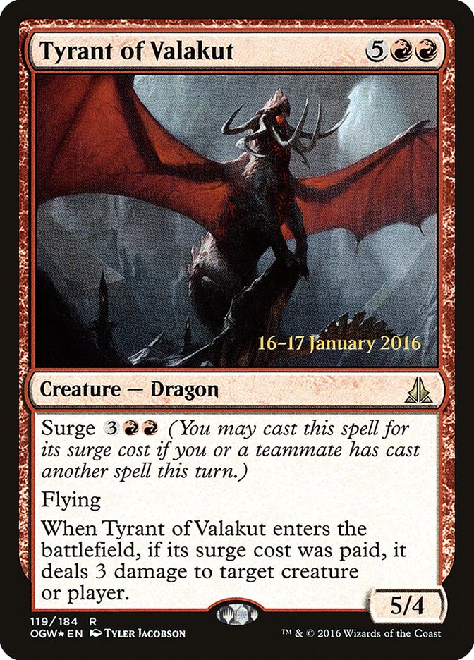 Tyrant of Valakut [Oath of the Gatewatch Prerelease Promos] | PLUS EV GAMES 