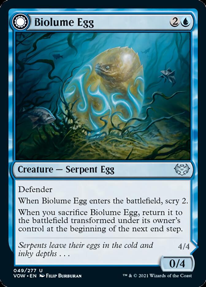 Biolume Egg // Biolume Serpent [Innistrad: Crimson Vow] | PLUS EV GAMES 
