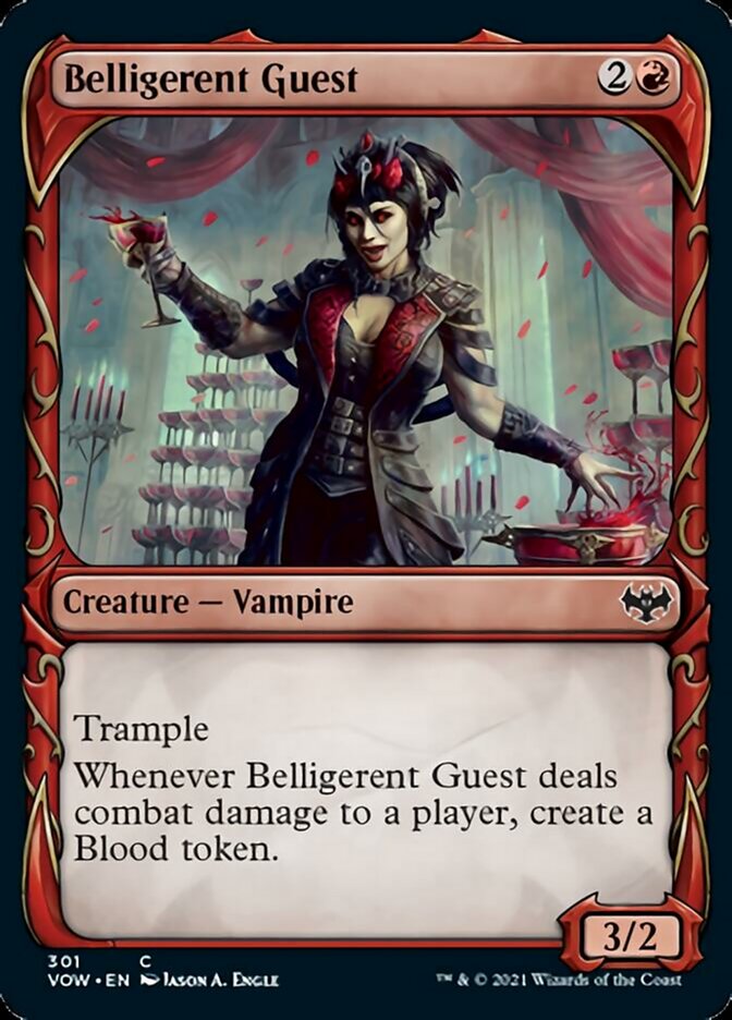 Belligerent Guest (Showcase Fang Frame) [Innistrad: Crimson Vow] | PLUS EV GAMES 