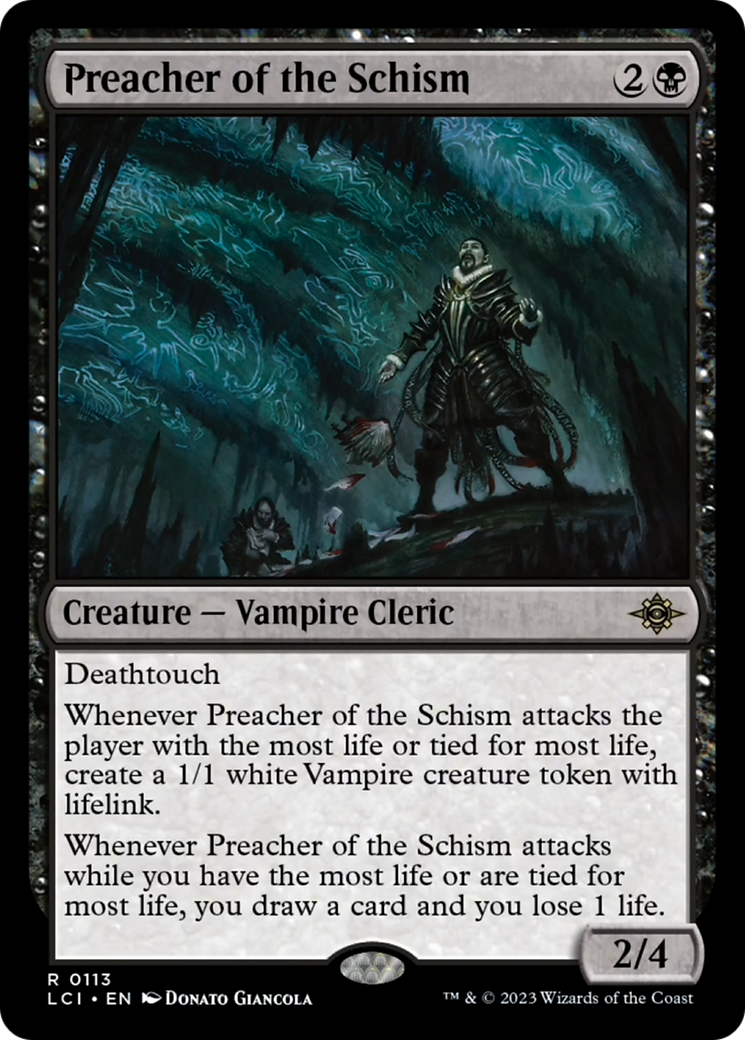 Preacher of the Schism (Extended Art) [The Lost Caverns of Ixalan] | PLUS EV GAMES 