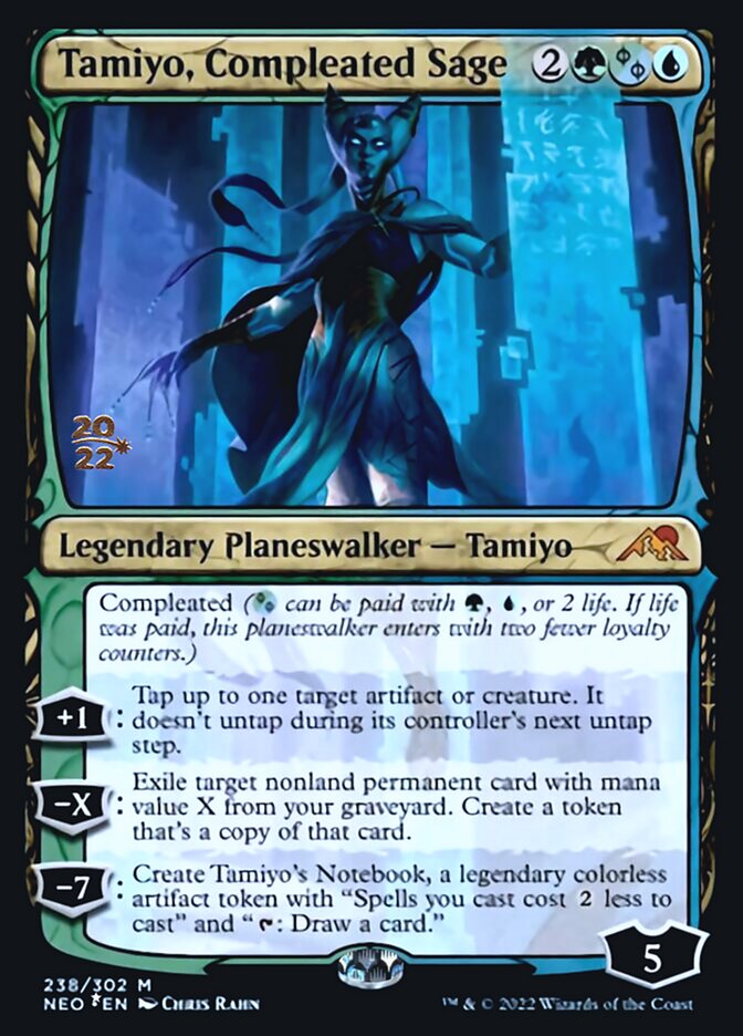 Tamiyo, Compleated Sage [Kamigawa: Neon Dynasty Prerelease Promos] | PLUS EV GAMES 