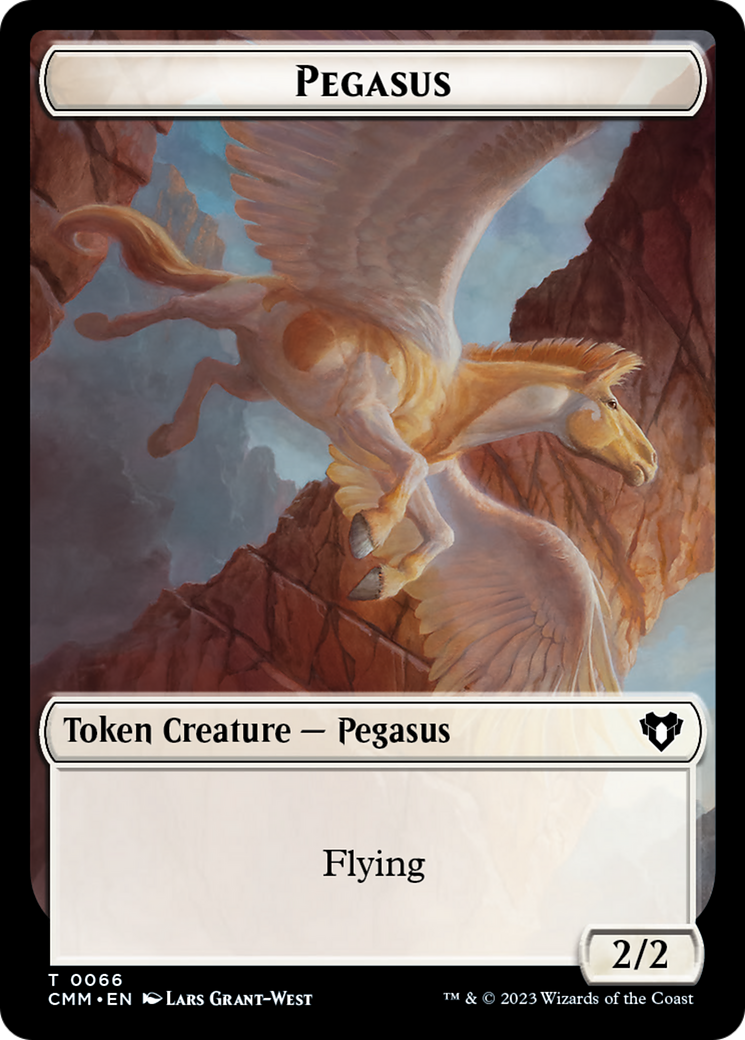 Copy (54) // Pegasus Double-Sided Token [Commander Masters Tokens] | PLUS EV GAMES 