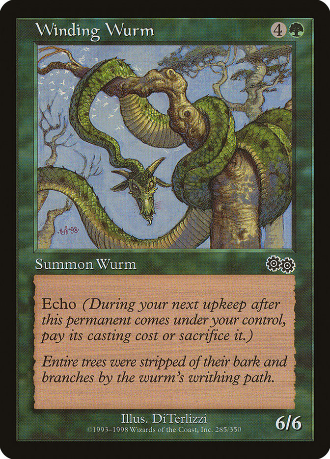 Winding Wurm [Urza's Saga] | PLUS EV GAMES 