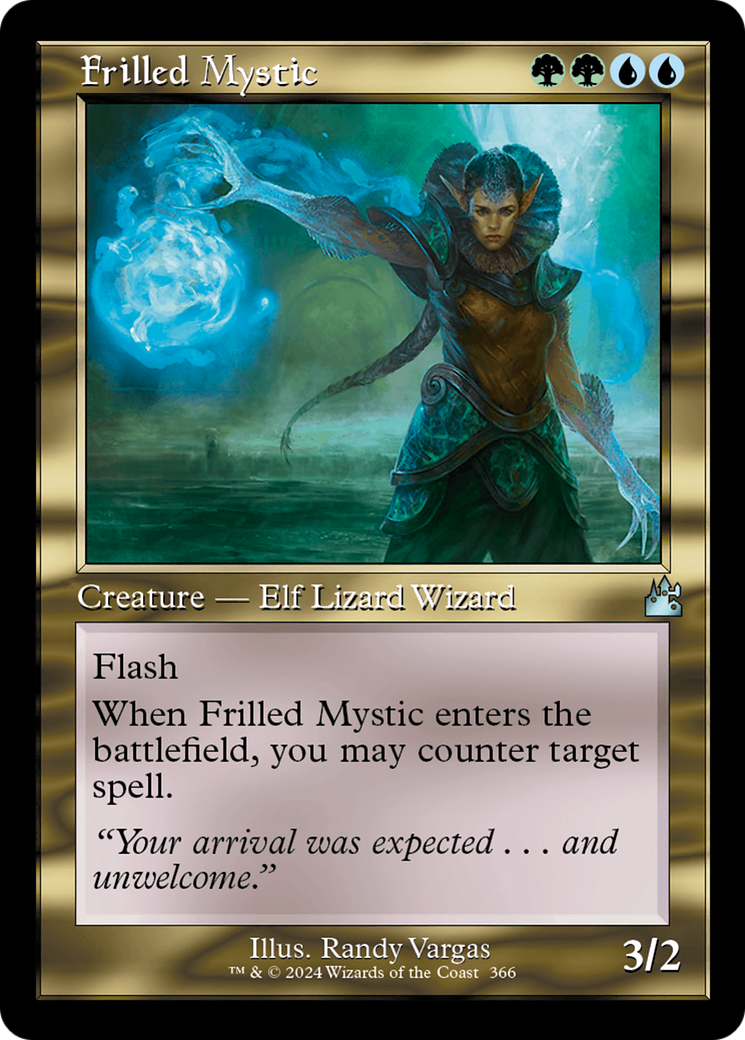 Frilled Mystic (Retro Frame) [Ravnica Remastered] | PLUS EV GAMES 