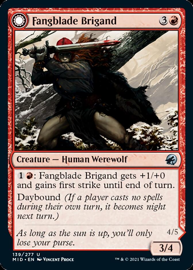 Fangblade Brigand // Fangblade Eviscerator [Innistrad: Midnight Hunt] | PLUS EV GAMES 