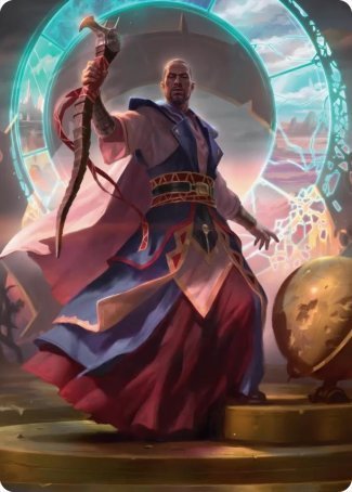 Teferi, Who Slows the Sunset Art Card [Innistrad: Midnight Hunt Art Series] | PLUS EV GAMES 