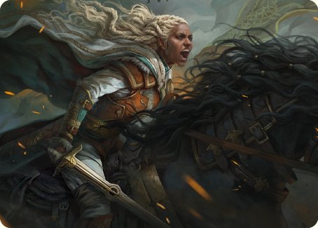 Eowyn, Fearless Knight Art Card [The Lord of the Rings: Tales of Middle-earth Art Series] | PLUS EV GAMES 