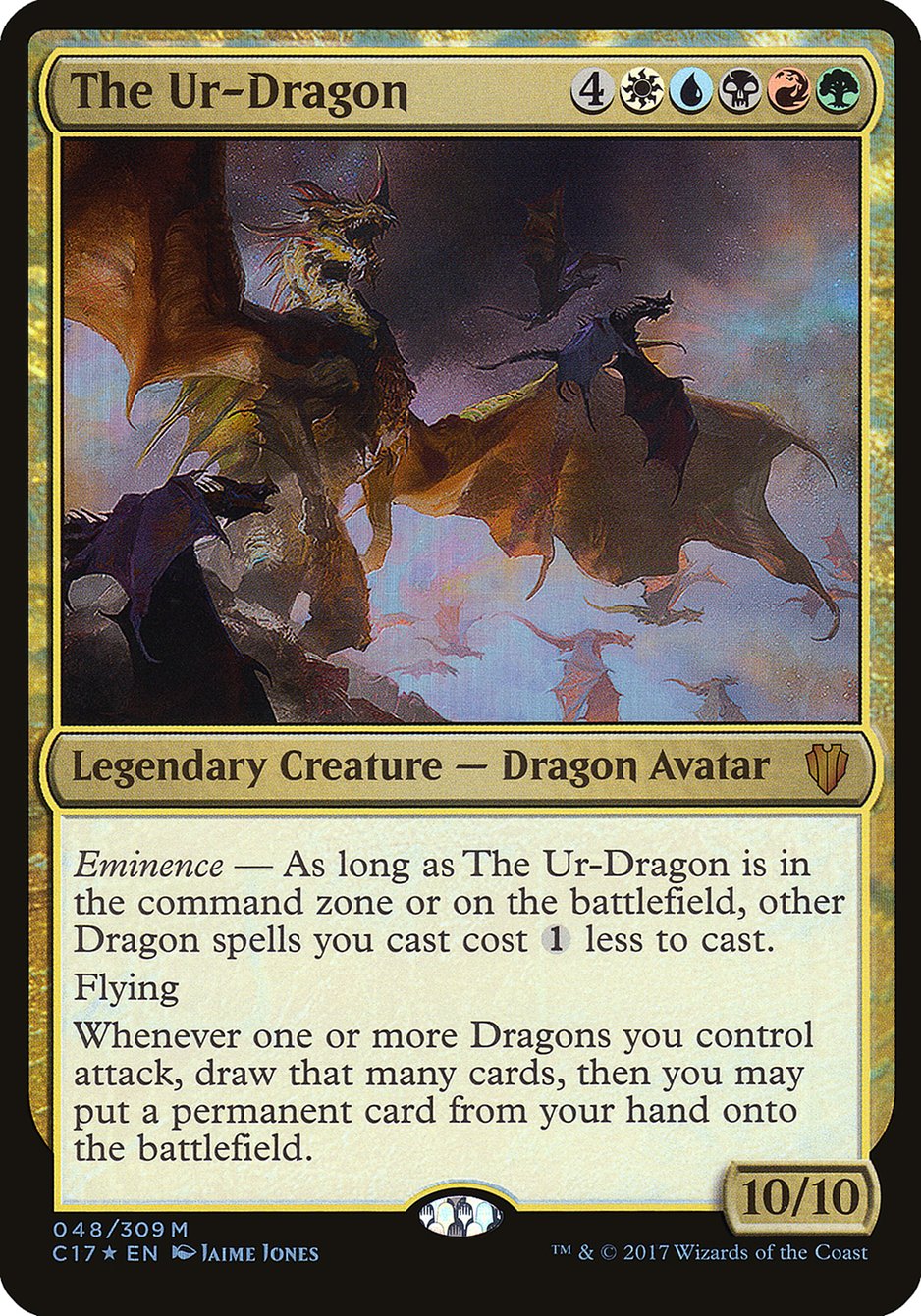 The Ur-Dragon (Oversized) [Commander 2017 Oversized] | PLUS EV GAMES 